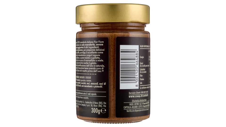 Crema 100% Di Mandorle 300 G