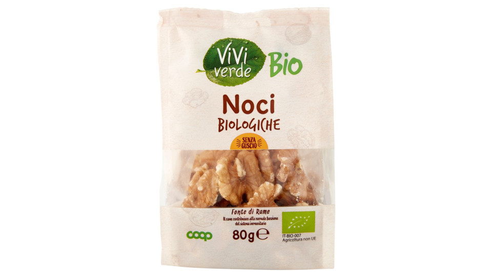 Noci Biologiche Senza Guscio 80 G