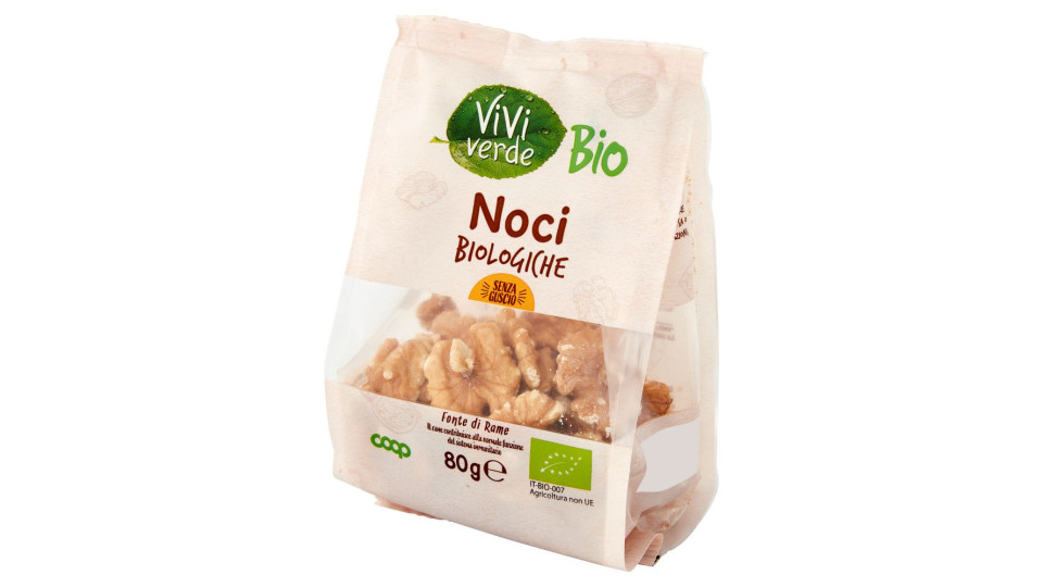 Noci Biologiche Senza Guscio 80 G