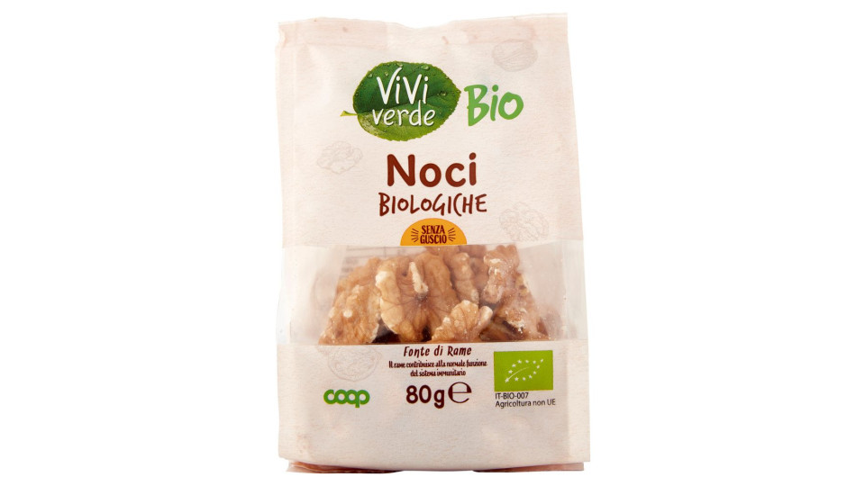 Noci Biologiche Senza Guscio 80 G