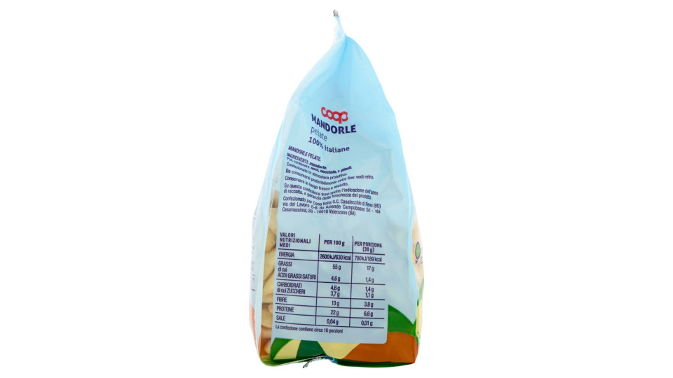 Mandorle Pelate 100% Italiane 500 G