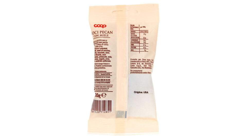 Noci Pecan Con Miele Gourmet 30 G