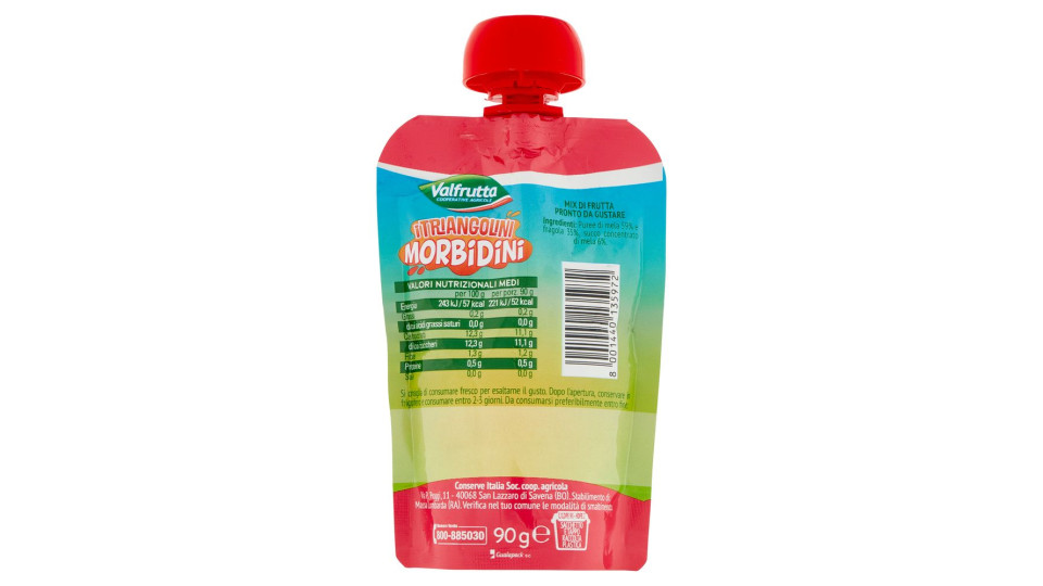 Valfrutta I Triangolini Morbidini Polpa Di Mela & Fragola 90 G