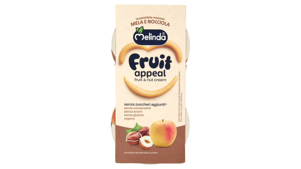 Melinda Fruit Appeal Fruit & Nut Cream Mela E Nocciola 2 X 100 G