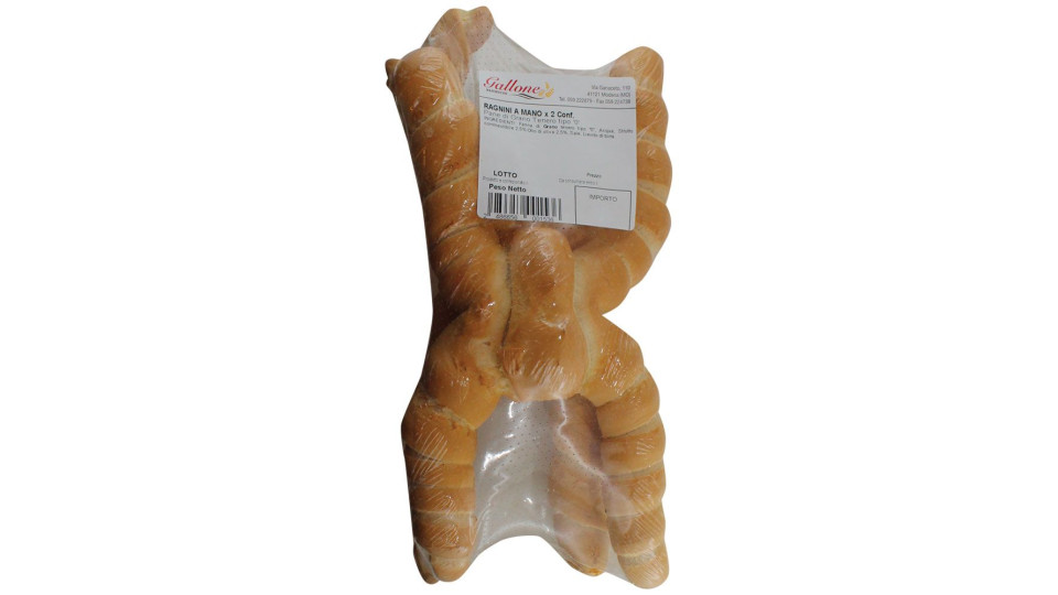 Gallone Panificio Ragnini Di Pane Lavorati A Mano Con Farina Di Grano Tenero 300 G Ca 2 Confezioni