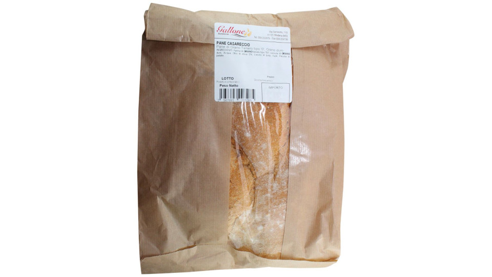 Gallone Pane Casereccio Con Farina Di Grano Tenero Tipo 0 E Grano Duro 600 G Ca