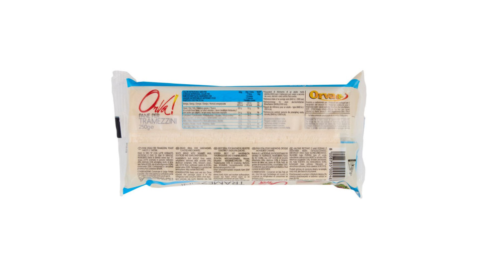 Orva! Pane Per Tramezzini 250 G