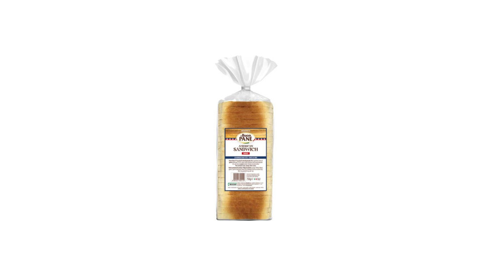 Il Buon Pane Pane Bianco Per Sandwich Americano A Fette Morbide 750g