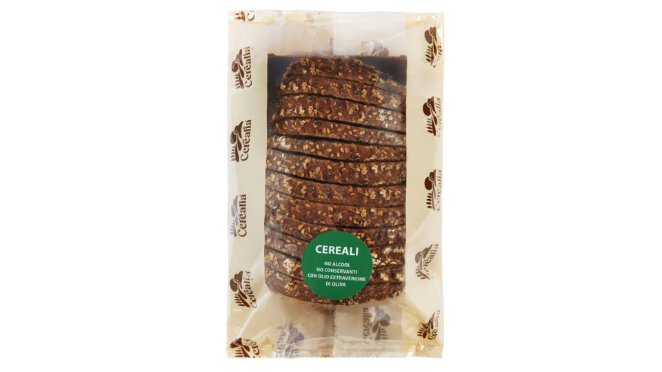Cerealia Filone Ai Cereali A Fette Con Olio Extravergine Di Oliva Senza Conservanti 250g