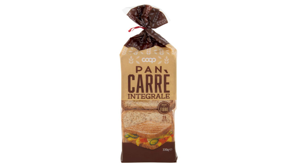 Pan Carrè Integrale 20 Fette 330 G