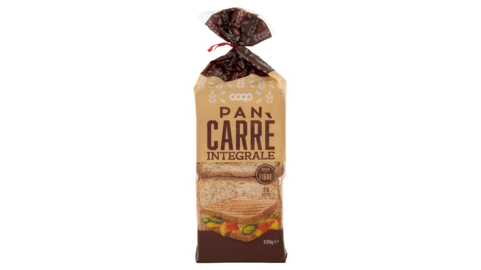 Pan Carrè Integrale 20 Fette 330 G