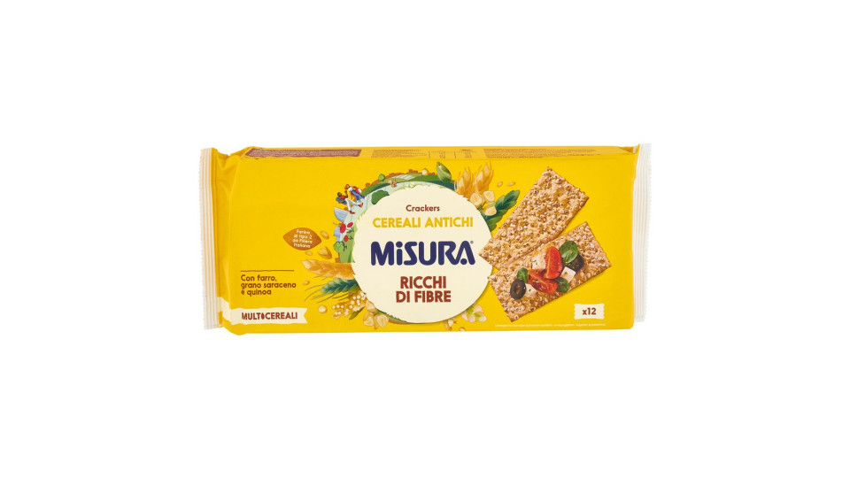 Misura Multicereali Crackers Farro, Grano Saraceno E Quinoa 350 G