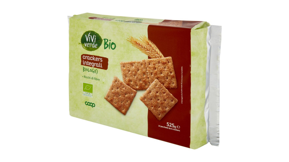 Crackers Integrali Biologici 14 X 37,5 G