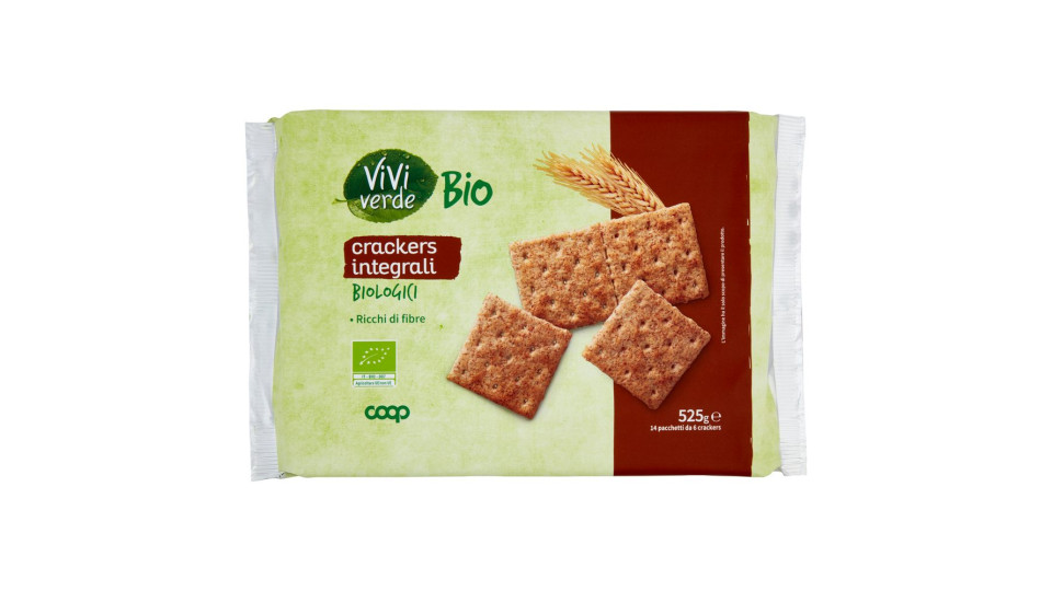 Crackers Integrali Biologici 14 X 37,5 G