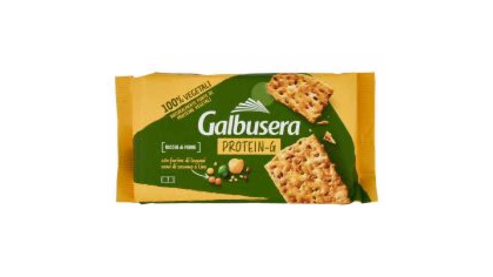 Galbusera Protein-g Cracker Con Farine Di Legumi, Semi Di Sesamo E Lino 7 X 40 G