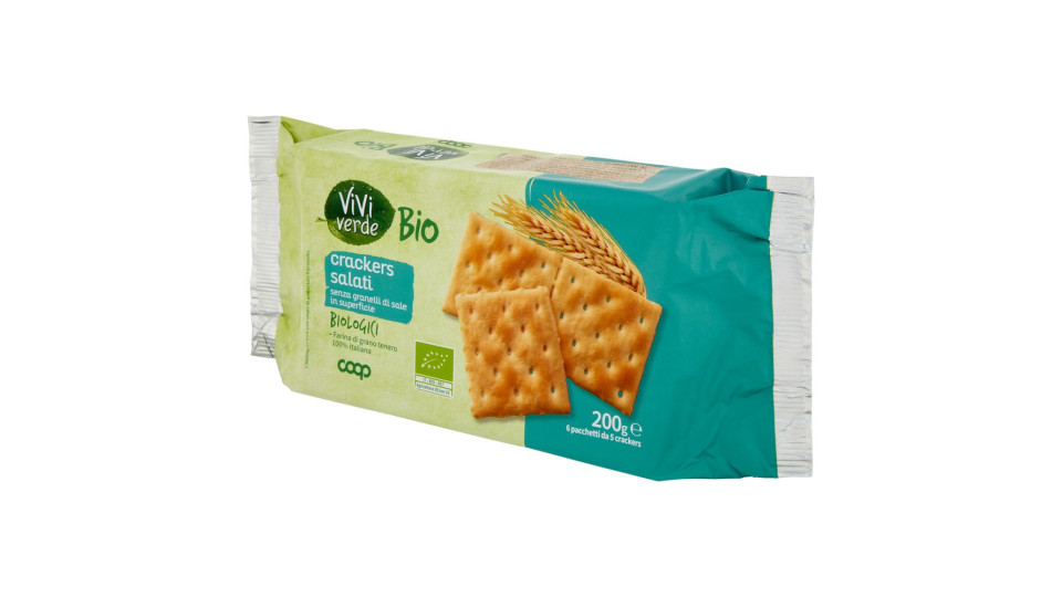 Crackers Salati Senza Granelli Di Sale In Superficie Biologici 6 X 33,3 G