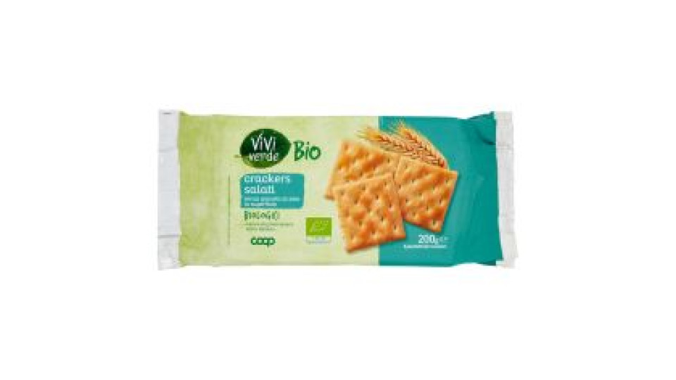 Crackers Salati Senza Granelli Di Sale In Superficie Biologici 6 X 33,3 G