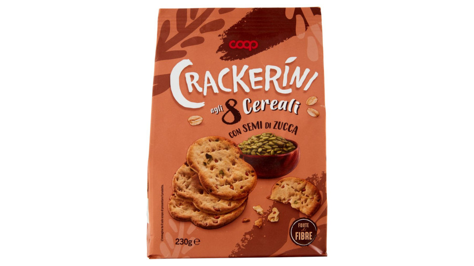 Crackerini Agli 8 Cereali Con Semi Di Zucca 230 G