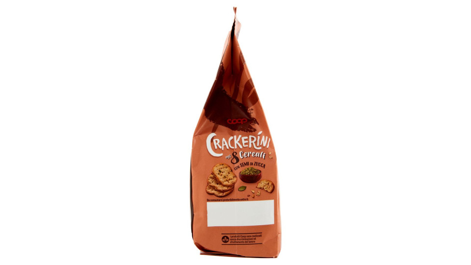 Crackerini Agli 8 Cereali Con Semi Di Zucca 230 G