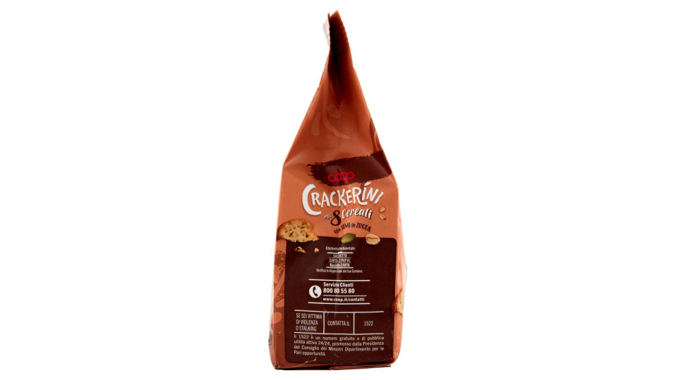 Crackerini Agli 8 Cereali Con Semi Di Zucca 230 G
