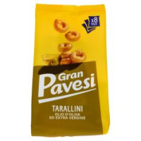 Gran Pavesi Snack Tarallini Olio Di Oliva Ed Extra Vergine, Senza Olio Di Palma, 8 Pacchetti 256g