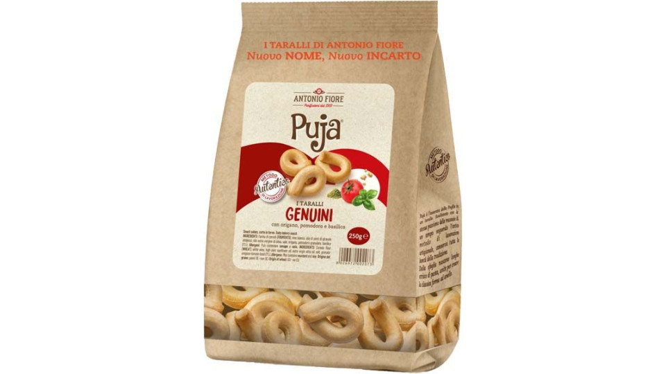 Antonio Fiore Puja Taralli Genuini Con Origano Pomodoro E Basilico 250g