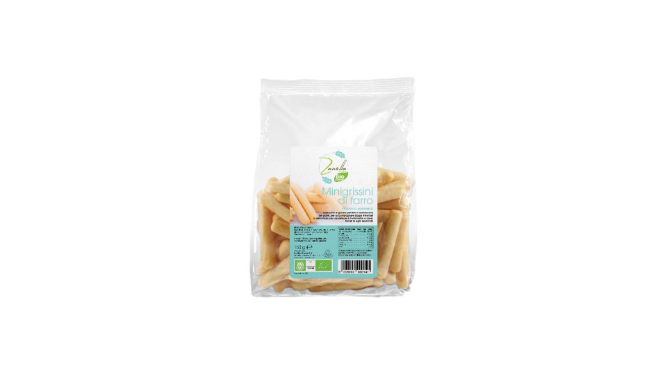 Panificio Zanella Minigrissini Biologici Di Farro Croccanti Ideali Per Snack 150g