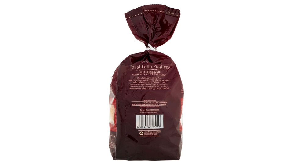Taralli Alla Pugliese Al Peperoncino Con Olio Extra Vergine Di Oliva 400 G