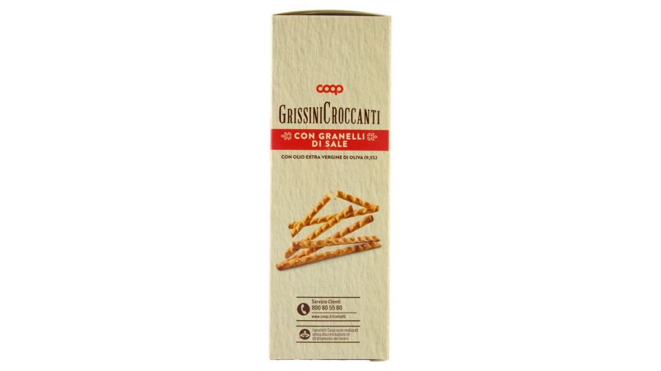 Grissini Croccanti Con Granelli Di Sale 4 X 62,5 G