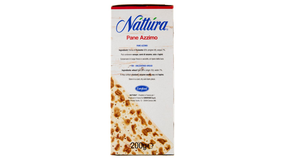 Náttúra Pane Azzimo Senza Lievito 200 G