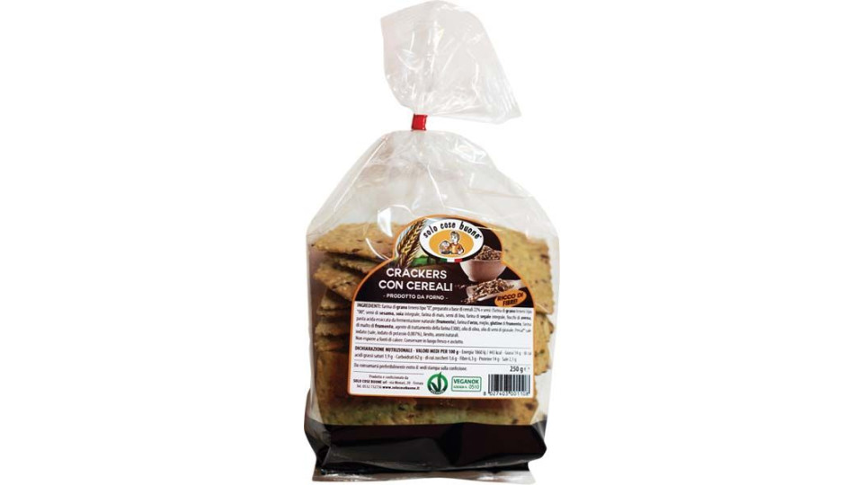 Crackers Ai Cereali Solo Cose Buone 250 G