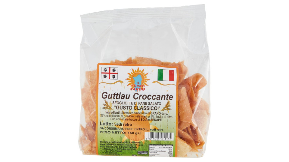 Il Forno Sardo Guttiau Croccante Sfogliette Di Pane Salato 'gusto Classico' 150 G