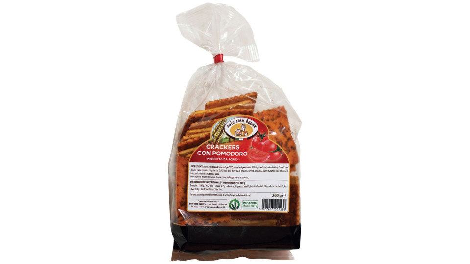 Solo Cose Buone Crackers Da Forno Con Pomodoro E Olio Di Oliva 200g