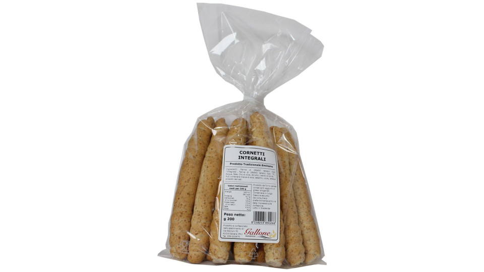 Panificio Gallone Cornetti Integrali Con Farina Di Grano Tenero E Olio D’oliva 200g