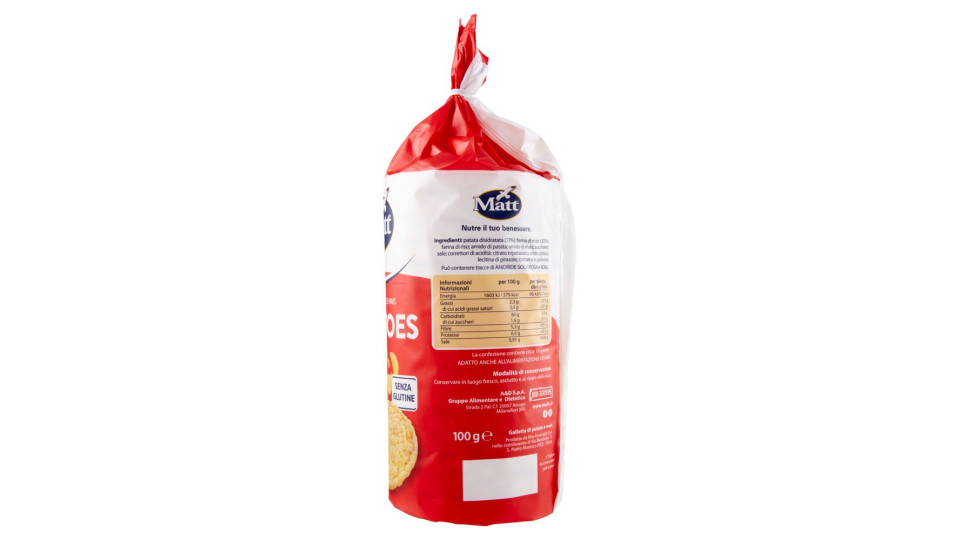 Matt Le Potatoes Gallette Di Patate E Mais 100 G