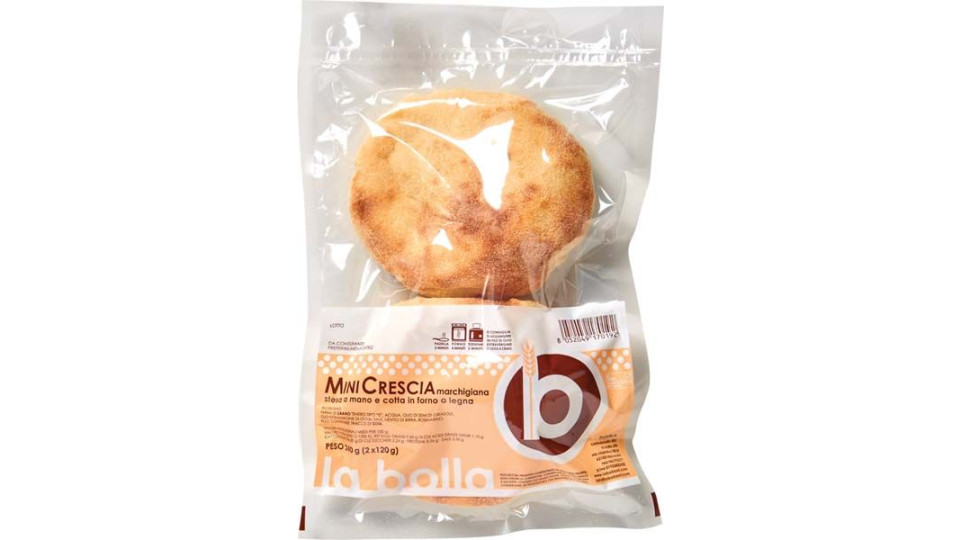 Mini Crescia Marchigiana 2 Pezzi La Bolla 120 G
