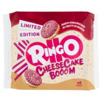 Ringo Cheesecake Biscotto Gusto Cheesecake Ai Frutti Di Bosco Limited Edition Snack 6 Porzioni 165g