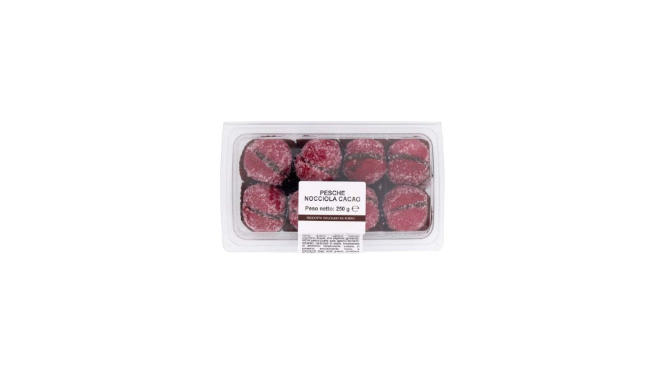 Pesche Dolcetti Ripieni Con Crema Alla Nocciola E Cacao Da Forno 250g