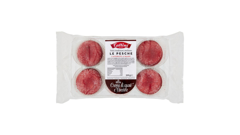 Tattini Le Pesche Alla Crema Di Cacao E Nocciole 300 G