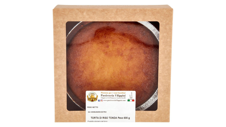 Pasticceria Filippini Torta Di Riso Tonda 600 G
