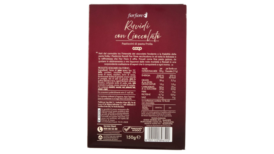 Ruvidi Con Cioccolato Pasticcini Di Pasta Frolla 150 G