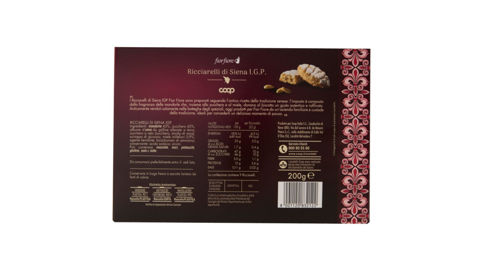 Ricciarelli Di Siena I.g.p. 200 G