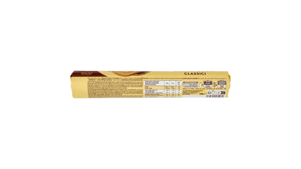 Mulino Bianco Baiocchi Biscotti Snack Farciti Con Crema Alla Nocciola E Cacao 168g