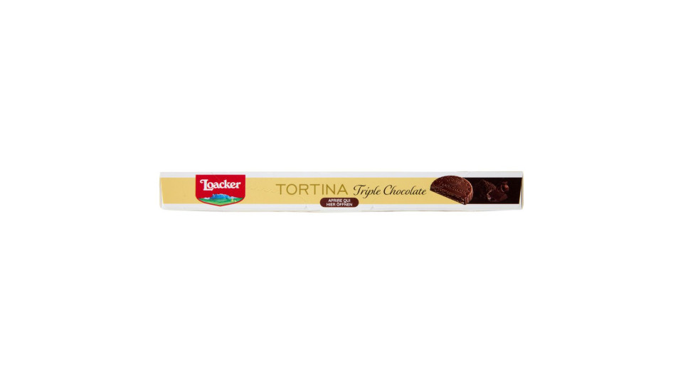 Loacker Tortina Triple Chocolate Wafer Ricoperto Di Cioccolato Fondente Con Crema Al Cacao 21gx6