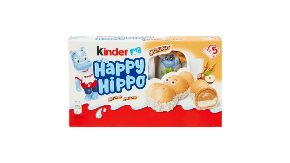 Kinder Happy Hippo Nocciola 5 X 20,7 G