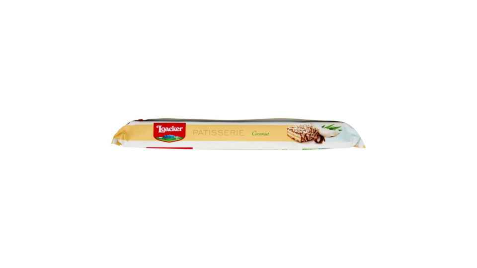 Loacker Patisserie Coconut Wafer Con Crema Al Cocco Ricoperti Di Cioccolato Latte Wafers 100g