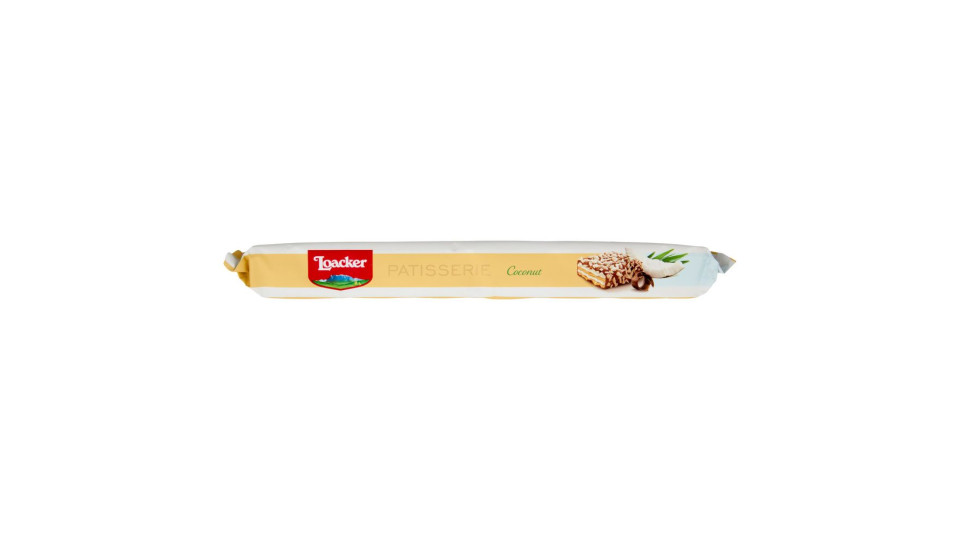 Loacker Patisserie Coconut Wafer Con Crema Al Cocco Ricoperti Di Cioccolato Latte Wafers 100g