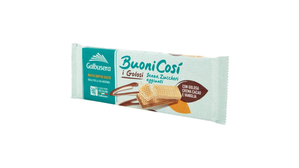 Galbusera Buonicosì Senza Zuccheri Aggiunti I Golosi Con Golosa Crema Cacao E Vaniglia 175 G