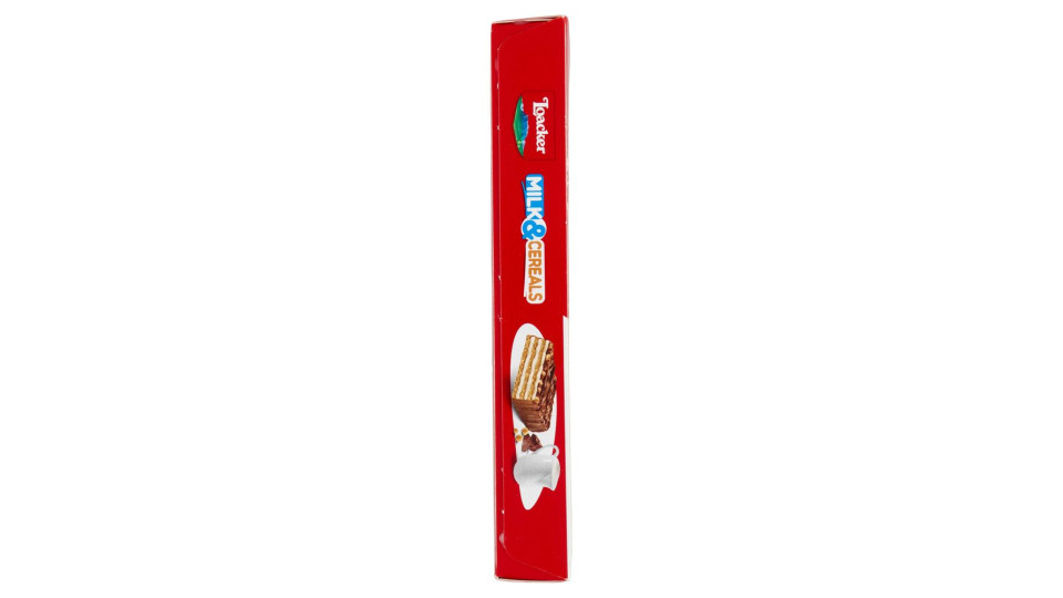 Loacker Milk & Cereals Barrette Di Wafer E Cioccolato Al Latte Con Crema Al Latte 25gx4