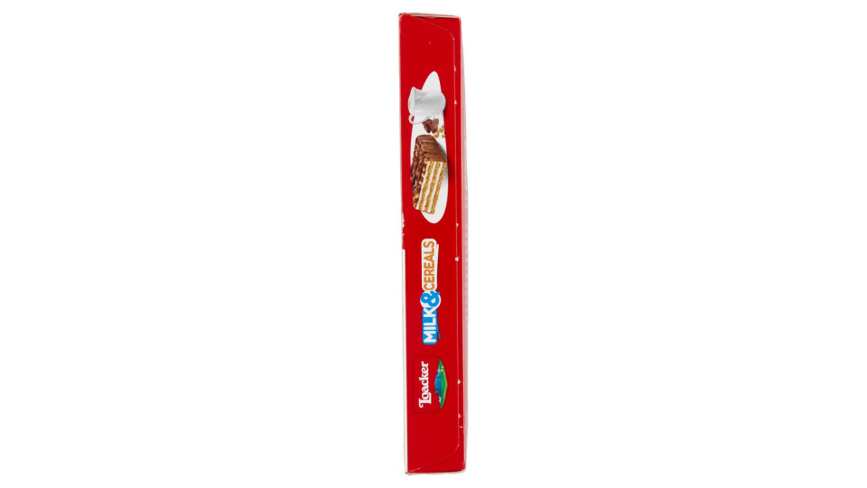 Loacker Milk & Cereals Barrette Di Wafer E Cioccolato Al Latte Con Crema Al Latte 25gx4
